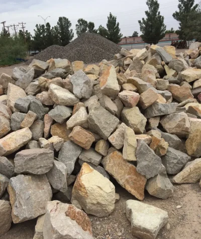 Hueco Building Stone
Chunky Hueco Mountain stones
